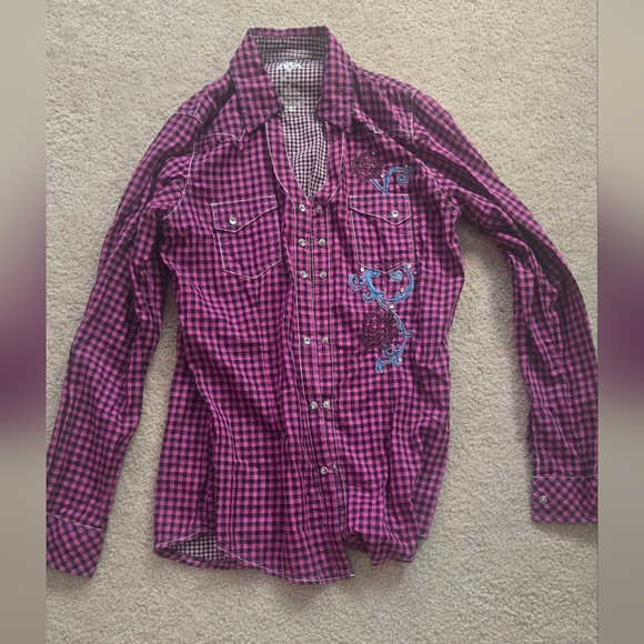 Rock 47 by Wrangler Button Down, Size Medium - Picture 1 of 3